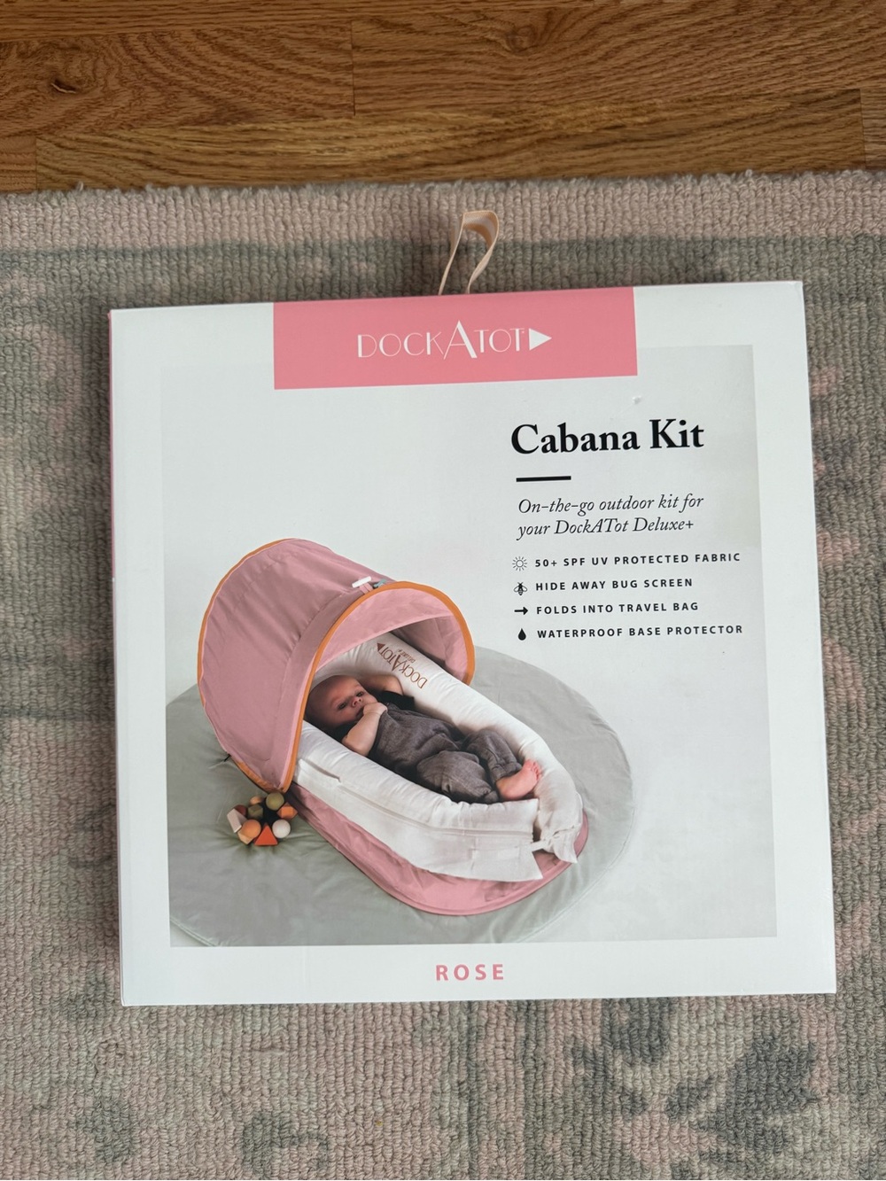 DockATot Cabana Kit - Rose Portable Sun Shade
